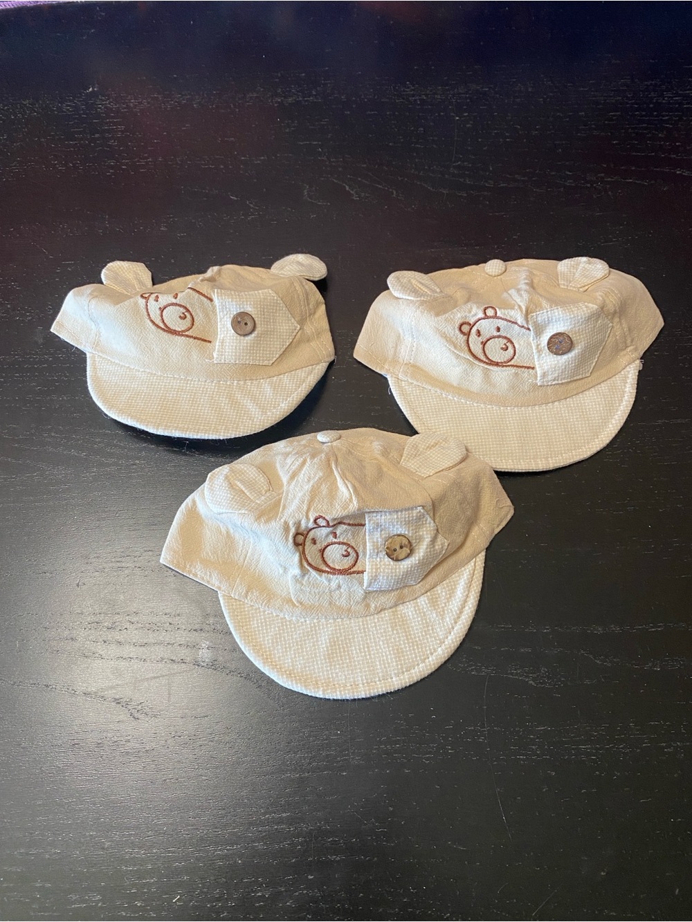 Unbranded Beige Bear Ear Baby Cap - Cute Neutral Kids Hat